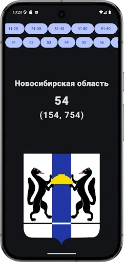 Скриншот 6 — Авто коды регионов