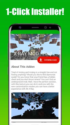 Скриншот 1 — X-RAY MOD - Find Diamonds