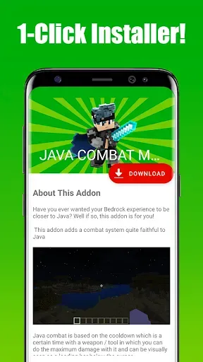 Скриншот 1 — JAVA COMBAT Mod for Minecraft