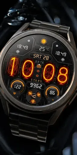 Скриншот 3 — Nixie Digital Watch Wear OS