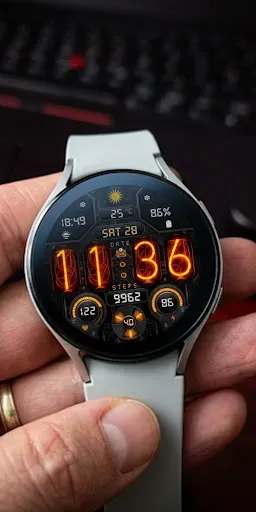 Скриншот 5 — Nixie Digital Watch Wear OS