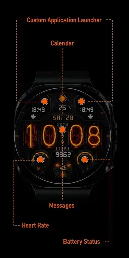 Скриншот 6 — Nixie Digital Watch Wear OS