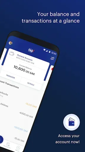 Скриншот 2 — FAB Mobile Banking (KSA)