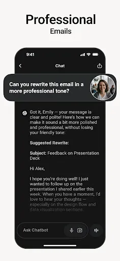 Скриншот 3 — Chatbot App - AI Assistant