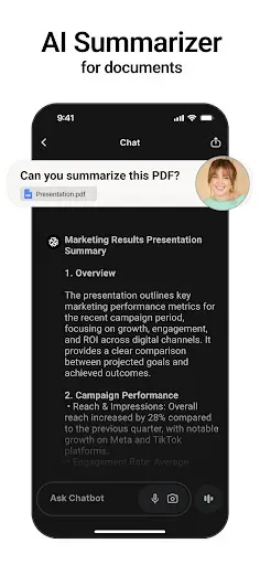 Скриншот 4 — Chatbot App - AI Assistant