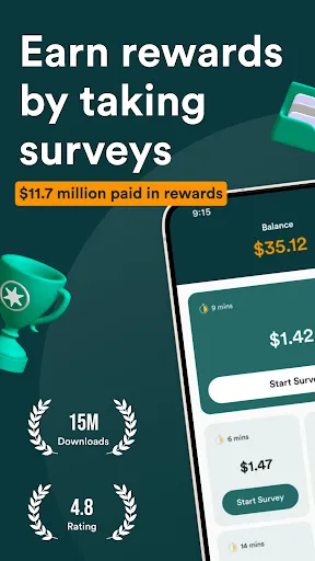 Скриншот 1 — MultiPolls: Surveys for Cash!