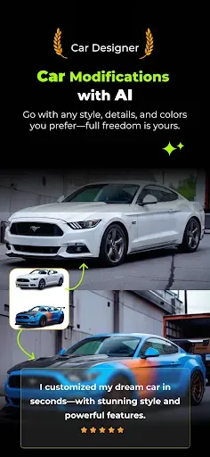 Скриншот 1 — AI Car Modifications - CarMod