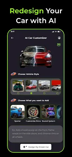 Скриншот 3 — AI Car Modifications - CarMod