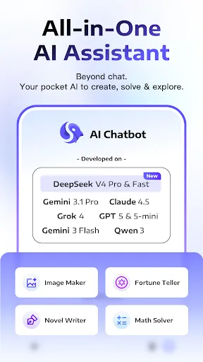 Скриншот 1 — Deep Think - AI Seek Chatbot