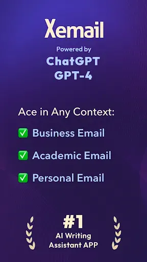 Скриншот 1 — AI Mail, Letter Reply: Xemail