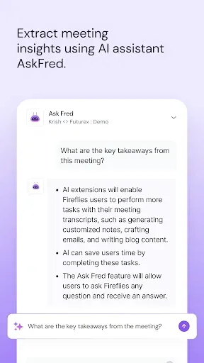 Скриншот 4 — Fireflies: AI notetaker