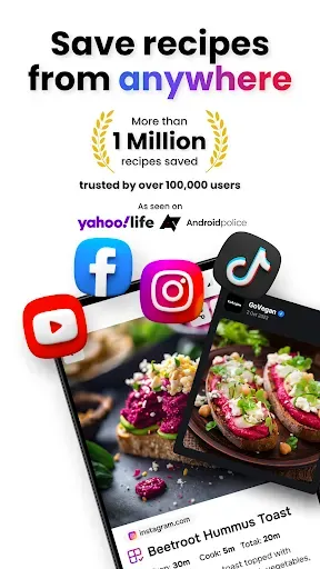 Скриншот 1 — Flavorish | Save Any Recipe