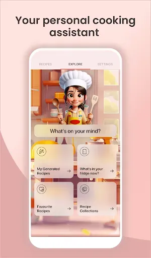 Скриншот 1 — Генератор рецептов AI