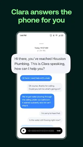 Скриншот 2 — Clara - AI Receptionist