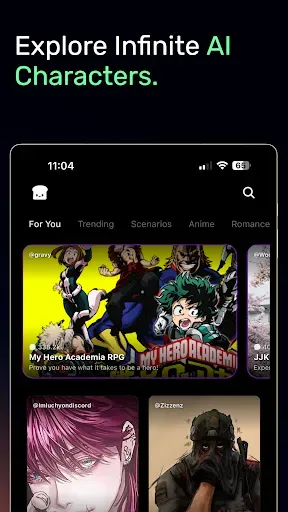 Скриншот 5 — Hangjam: AI Chat and Roleplay
