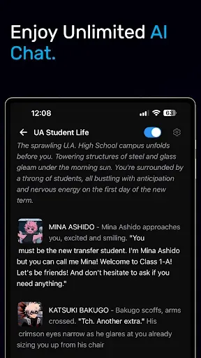 Скриншот 7 — Hangjam: AI Chat and Roleplay