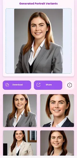 Скриншот 1 — AI Фотопортрет - Генератор