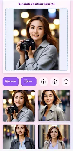 Скриншот 3 — AI Фотопортрет - Генератор