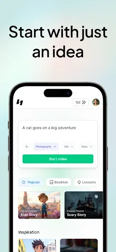Скриншот 2 — Hypernatural: AI Video Stories