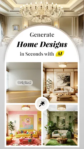 Скриншот 1 — AI Home Design: Interior DecAI