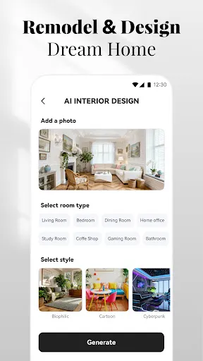 Скриншот 6 — AI Home Design: Interior DecAI