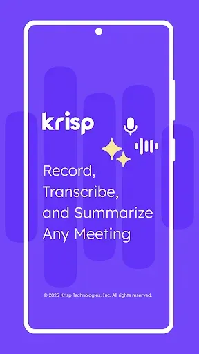 Скриншот 1 — Krisp AI Meeting Note Taker