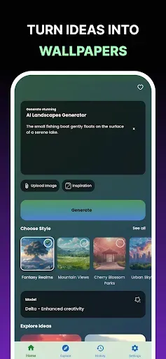 Скриншот 7 — AI Art Generator: Пейзажи