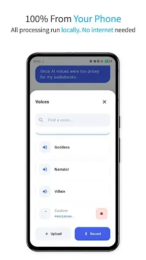Скриншот 5 — ToBe SAID Pro: AI Voice Engine
