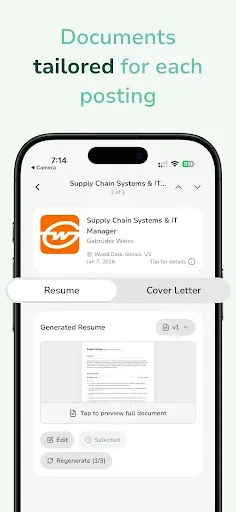 Скриншот 4 — Sprout - AI Job Search