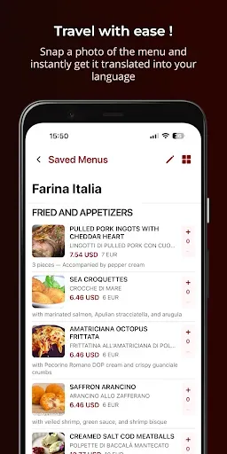 Скриншот 3 — Переводчик Меню AI: MenuGuide