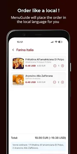 Скриншот 5 — Переводчик Меню AI: MenuGuide