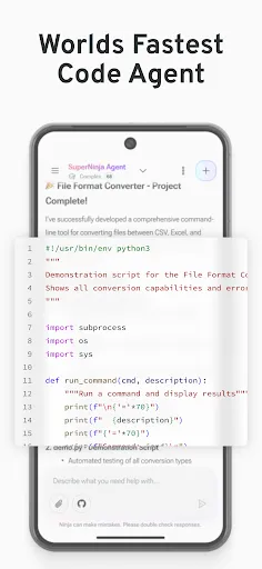 Скриншот 7 — Ninja AI: Chat, Code & Create