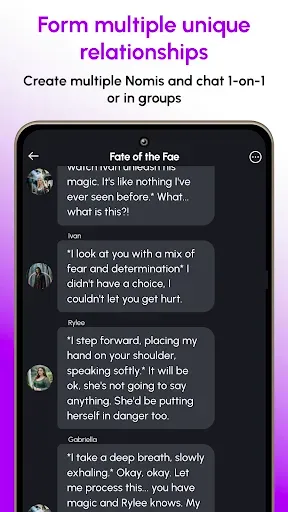 Скриншот 3 — Nomi: AI Companion with a Soul