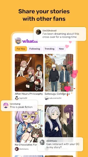 Скриншот 5 — WhatIf: Create Anime Fanfic