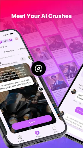 Скриншот 2 — Crushie Al: Romance AI Chat