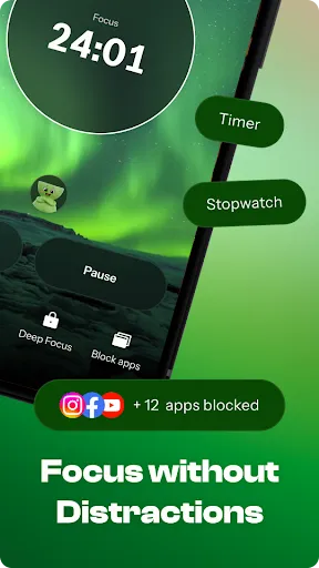 Скриншот 2 — Regain: Study Timer for Focus