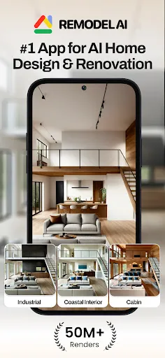 Скриншот 1 — Remodel AI - Home Renovation