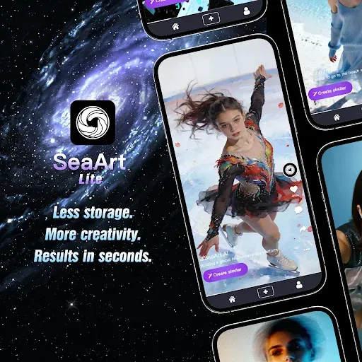 Скриншот 1 — SeaArt AI Lite - Fast AI Maker