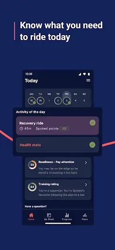 Скриншот 4 — Spoked: AI Cycling Coach
