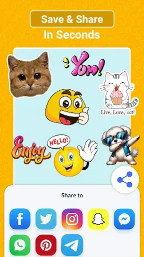 Скриншот 7 — Sticker Maker: Love Stickers