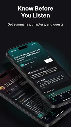 Скриншот 4 — Snipd | AI Podcast Player