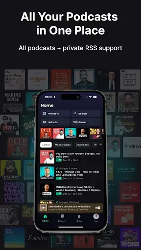 Скриншот 5 — Snipd | AI Podcast Player