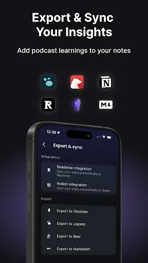 Скриншот 6 — Snipd | AI Podcast Player