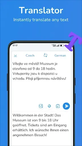 Скриншот 1 — Czech-German translator