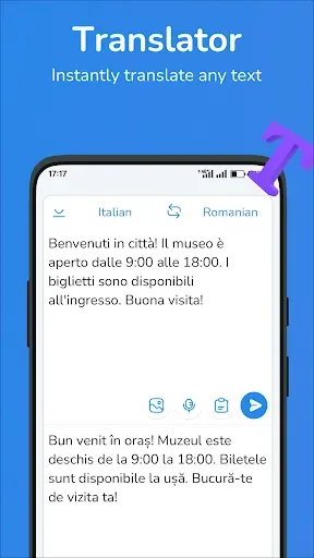 Скриншот 1 — Italian-Romanian translator