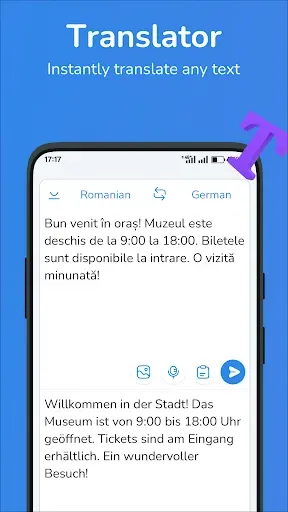 Скриншот 1 — Romanian-German translator