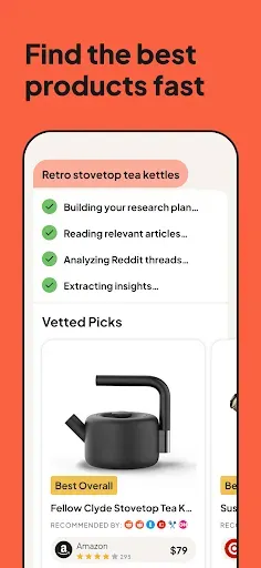 Скриншот 1 — Vetted AI Smart Shopping Agent