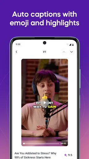 Скриншот 2 — Vizard - AI Video Clip Maker
