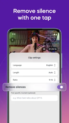 Скриншот 3 — Vizard - AI Video Clip Maker