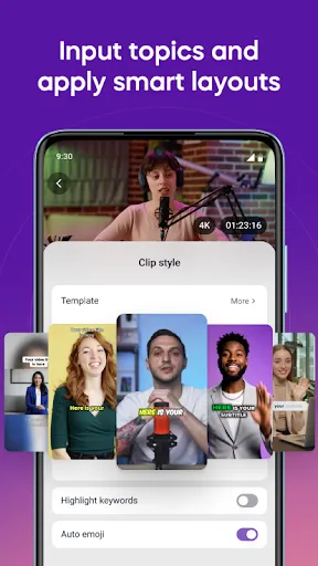 Скриншот 4 — Vizard - AI Video Clip Maker